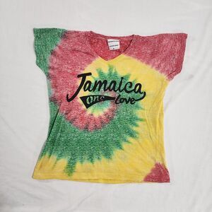 Authentic‎ Gear The original Brand One Love Jamaica Tie Dye Shirt Size Medium